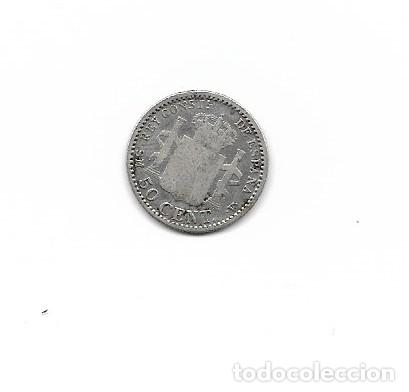 Monedas de Espa&ntilde;a: Alfonso XIII 50 centimos 1900 - Foto 2