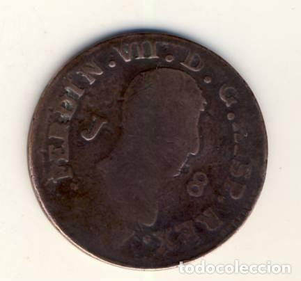 Monedas de Espa&ntilde;a: FERNANDO VII.- 8 MARAVED&Iacute;S.- - Foto 1