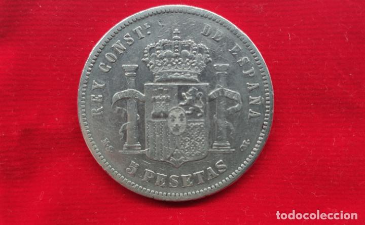 Monedas de Espa&ntilde;a: Moneda de Alfonso XII 1881 5 pts - Foto 2