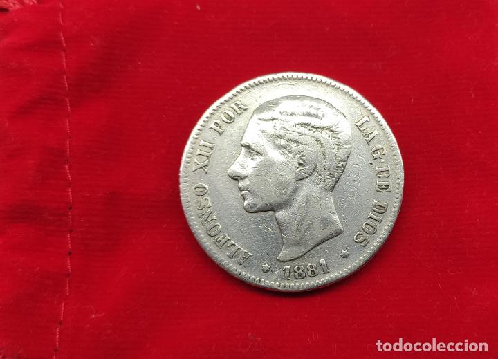 Monedas de Espa&ntilde;a: Moneda de Alfonso XII 1881 5 pts - Foto 1