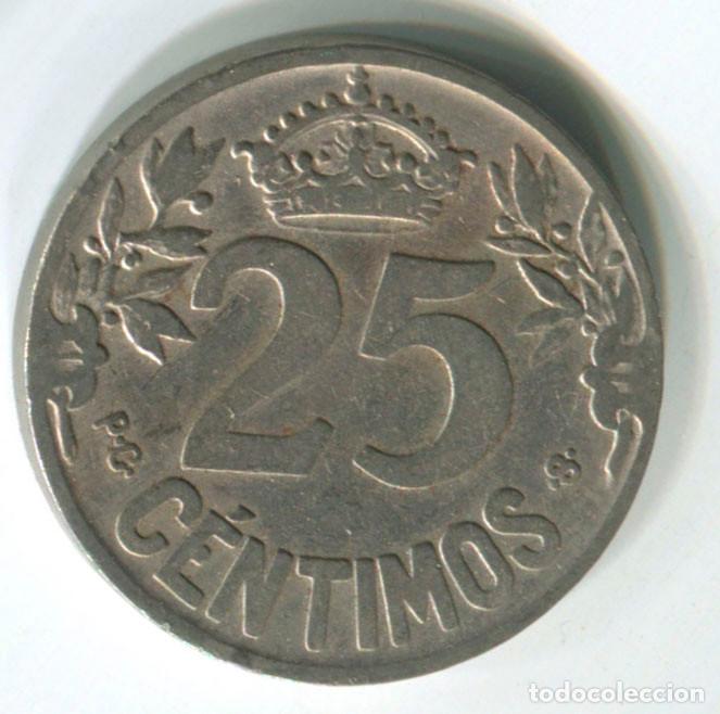 Monedas de Espa&ntilde;a: Espa&ntilde;a, 1925, moneda de 25 c&eacute;ntimos - Foto 2
