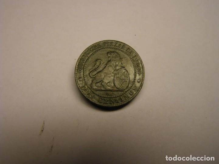 Monedas de Espa&ntilde;a: Moneda 2 c&eacute;ntimos Gobierno provisional, a&ntilde;o 1870. - Foto 5