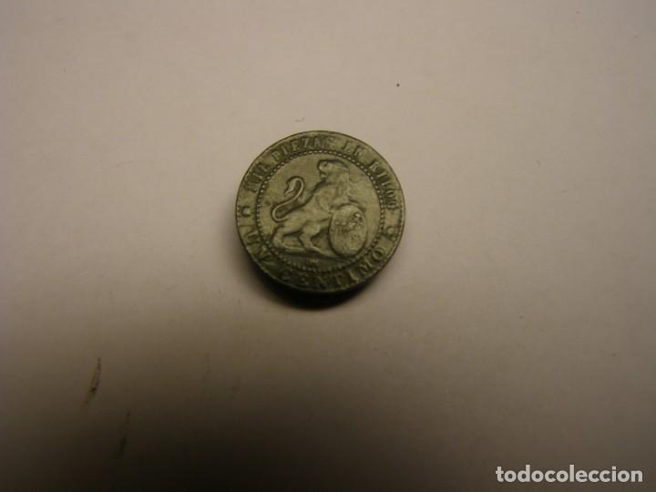 Monedas de Espa&ntilde;a: Moneda 1 c&eacute;ntimo Gobierno provisional, a&ntilde;o 1870. Barcelona. - Foto 3