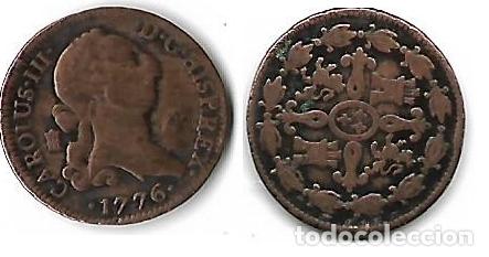Monedas de Espa&ntilde;a: CARLOS III 4 Maravedis 1776 CECA MBC - Foto 1