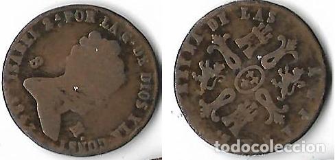 Monedas de Espa&ntilde;a: ISABEL 2&ordf; 1847 8 MARAVEDIS MBC - Foto 1