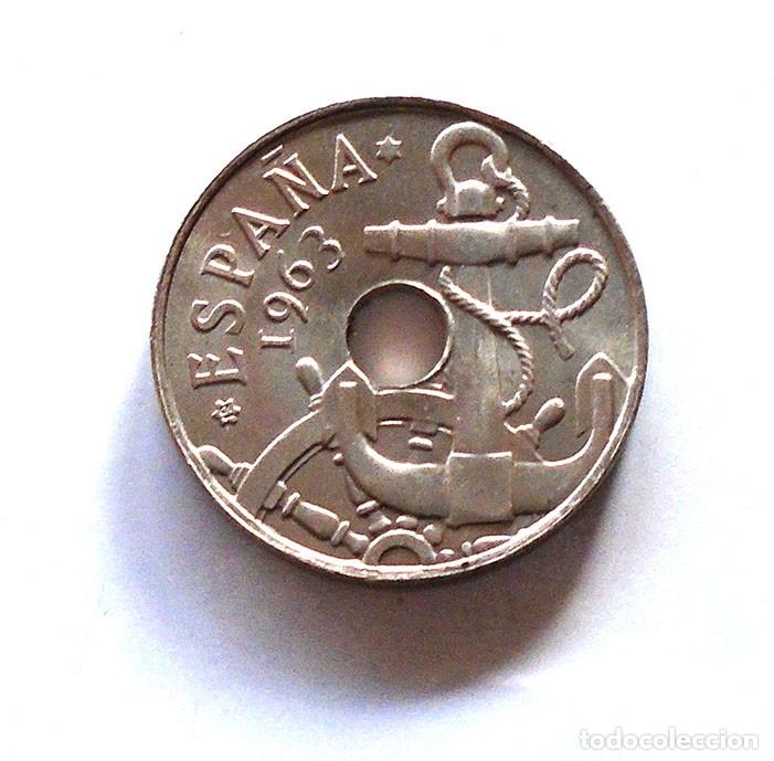 Monedas de Espa&ntilde;a: ESTADO ESPA&Ntilde;OL . 50 CENTIMOS 1963 . ESTRELLA ANEP&Iacute;GRAFA . SIN CIRCULAR