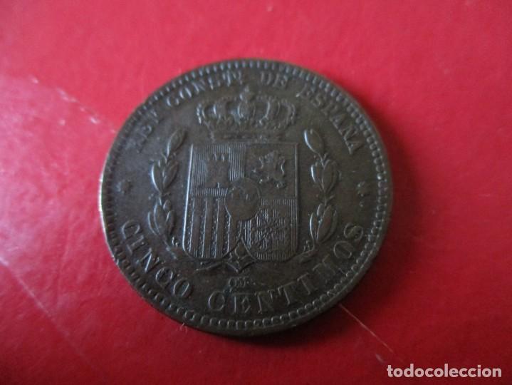 Monedas de Espa&ntilde;a: Alfonso XII. 5 centimos. 1877 - Foto 2