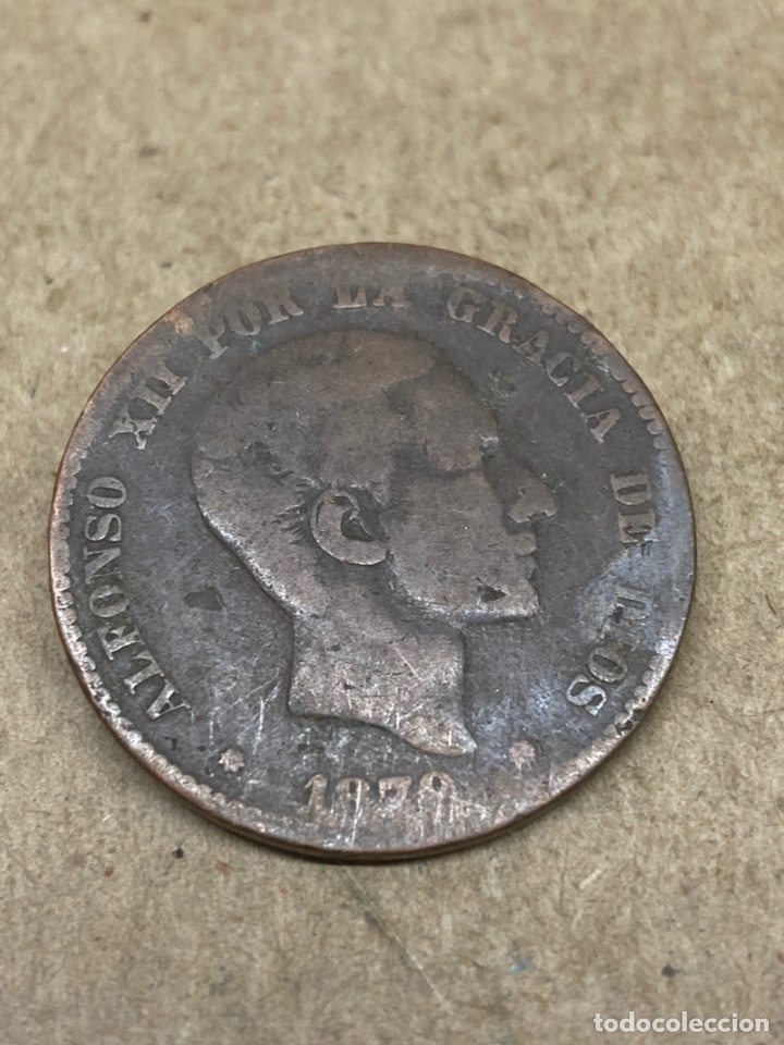 Monedas de Espa&ntilde;a: Moneda diez c&eacute;ntimos 1879 - Foto 1