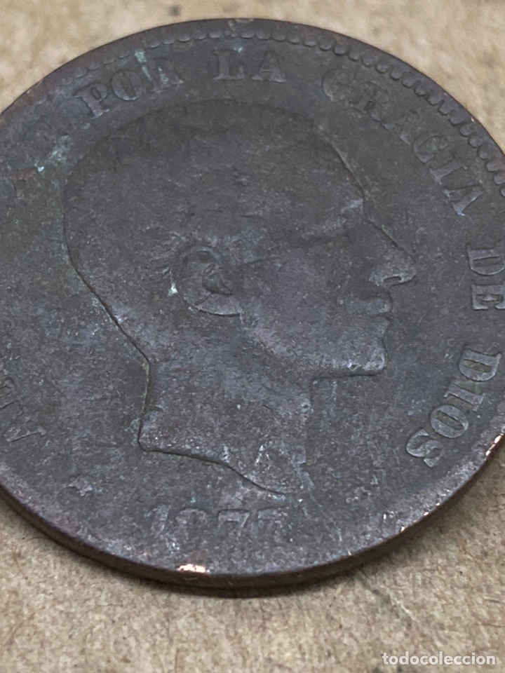 Monedas de Espa&ntilde;a: Moneda diez c&eacute;ntimos 1877 - Foto 2
