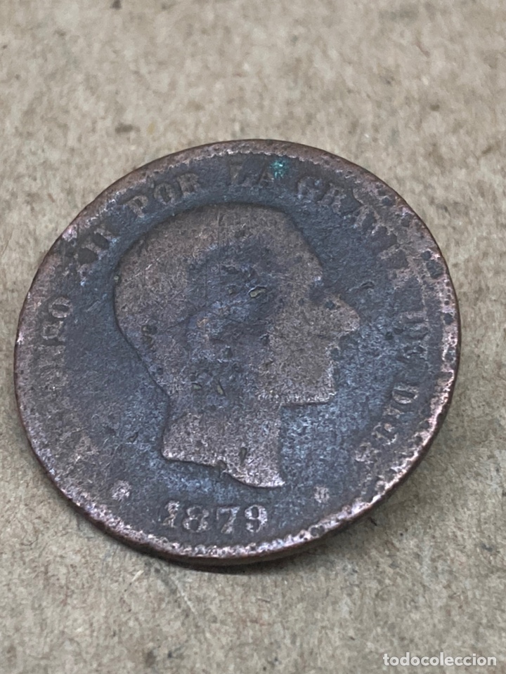 Monedas de Espa&ntilde;a: Moneda cinco c&eacute;ntimos 1879 - Foto 1