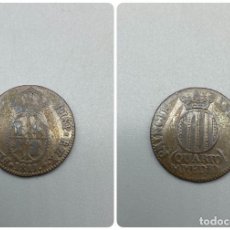 Monedas de España: MONEDA. FERNANDO VII. PRINCIPADO CATALUÑA. CUARTO Y MEDIO. 1811. VER FOTOS