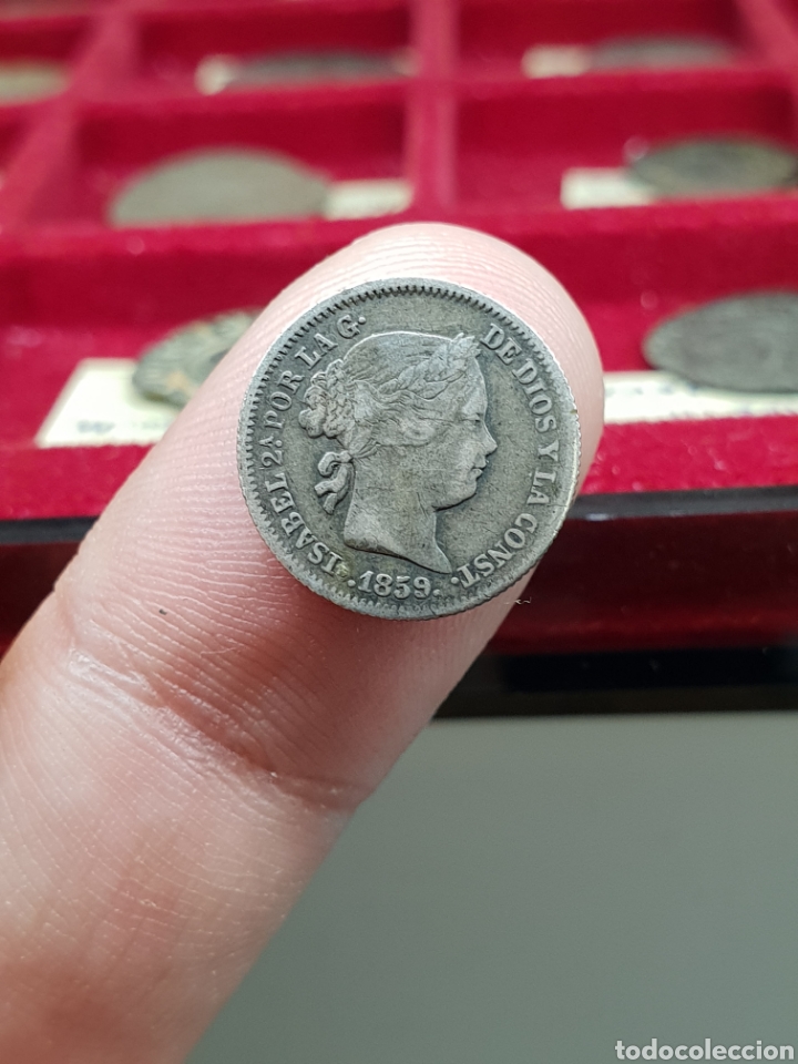 Monedas de Espa&ntilde;a: 1 REAL ISABEL II 1859 CECA MADRID - Foto 1
