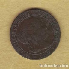 Monedas de España: ISABEL II. 1868 OM. BARCELONA. 1 CÉNTIMO DE ESCUDO. 072. Lote 225956651