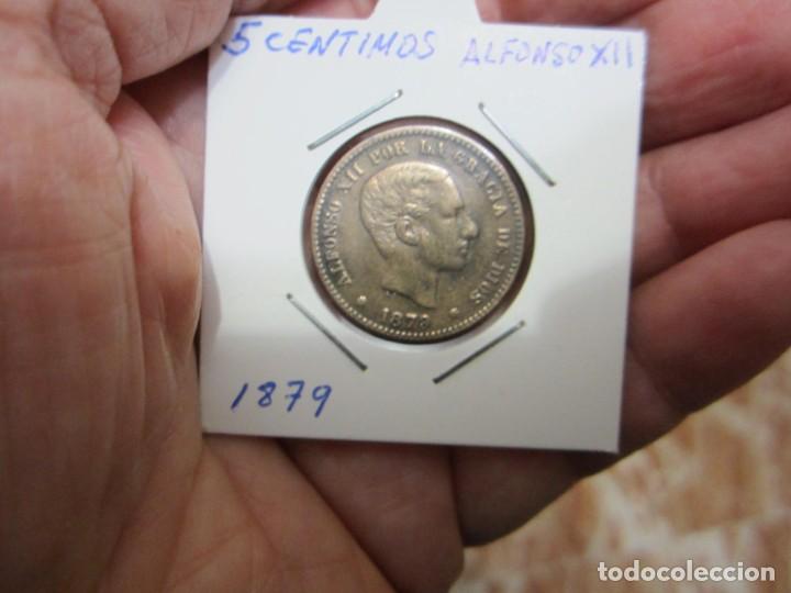 Monedas de Espa&ntilde;a: moneda de 5 c&eacute;ntimos de 1879 Alfonso XII - Foto 1