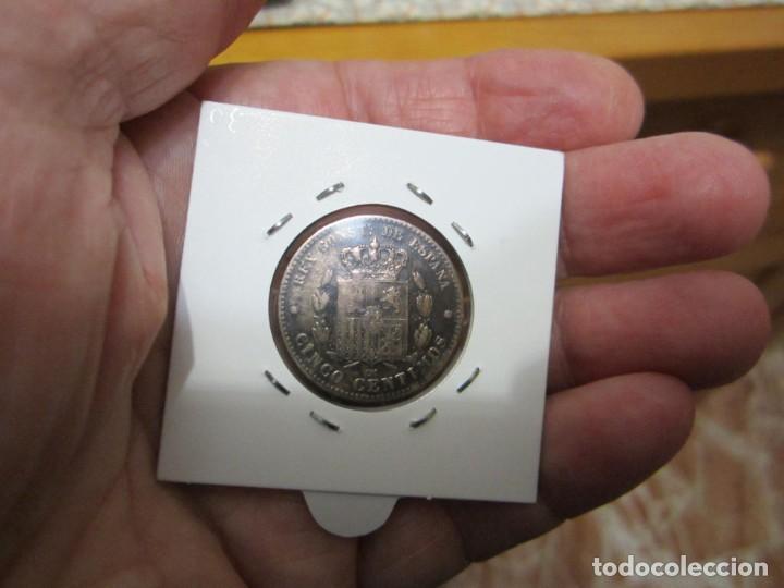 Monedas de Espa&ntilde;a: moneda de 5 c&eacute;ntimos de 1879 Alfonso XII - Foto 2