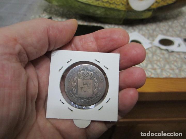 Monedas de Espa&ntilde;a: moneda de 10 c&eacute;ntimos de 1877 Alfonso XII - Foto 2