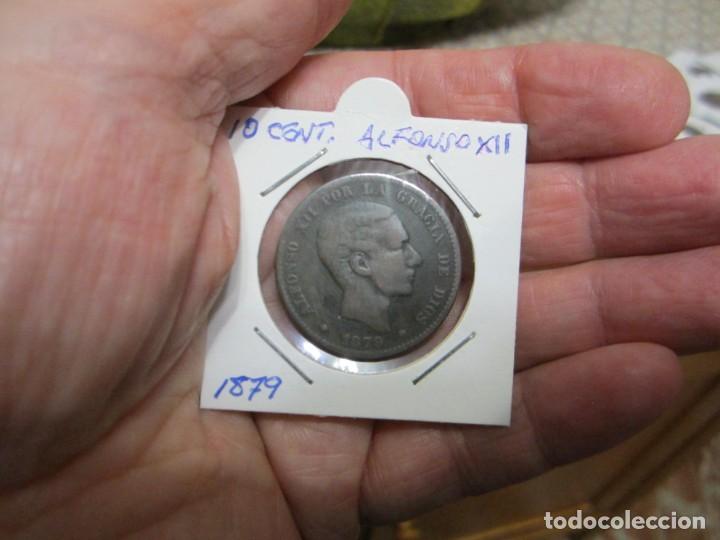 Monedas de Espa&ntilde;a: moneda de 10 c&eacute;ntimos de 1879 Alfonso XII - Foto 1