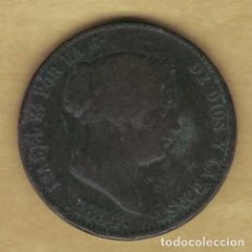 Monedas de España: ISABEL II 1854 SEGOVIA 25 CÉNTIMOS DE REAL 118. Lote 226999690