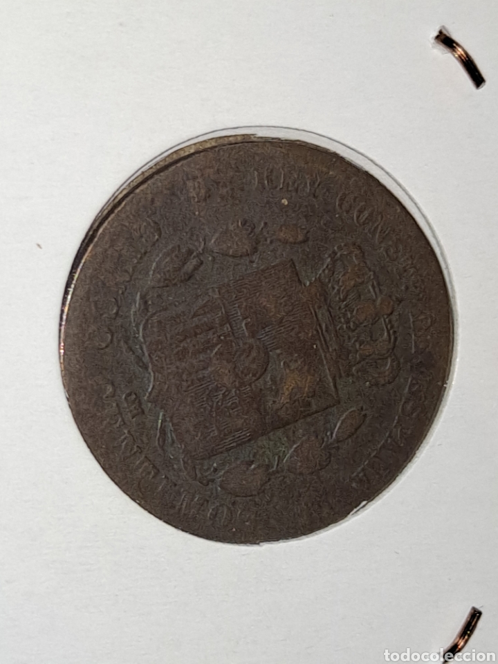 Monedas de Espa&ntilde;a: 5 cms ALFONSO XII, 1879, Cobre. - Foto 2