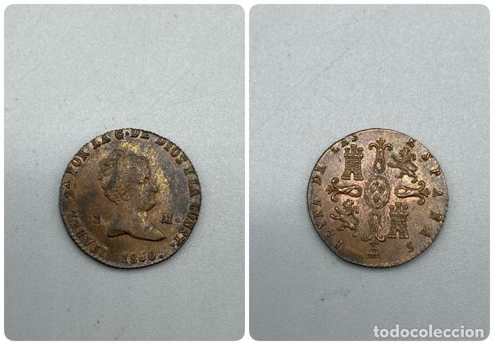 Monedas de España: MONEDA. ISABEL II. 2 MARAVEDIS - MARAVEDIES. 1850. SEGOVIA. MUY RARA. VER FOTOS - Foto 1 - 228100540
