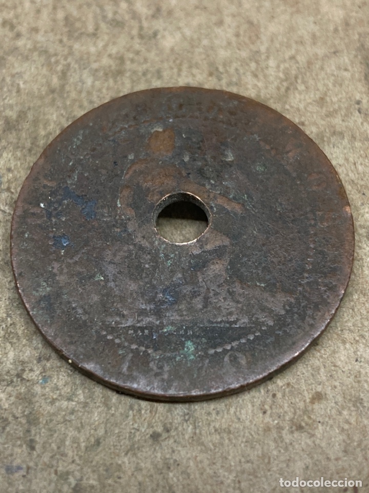Monedas de Espa&ntilde;a: Moneda diez c&eacute;ntimos 1870 - Foto 2