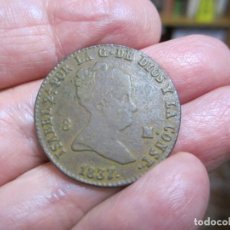 Monedas de España: MONEDA DE 8 MARAVEDIS DE 1837 DE ISABEL II DE SEGOVIA ESCASA Y RARA ASÍ