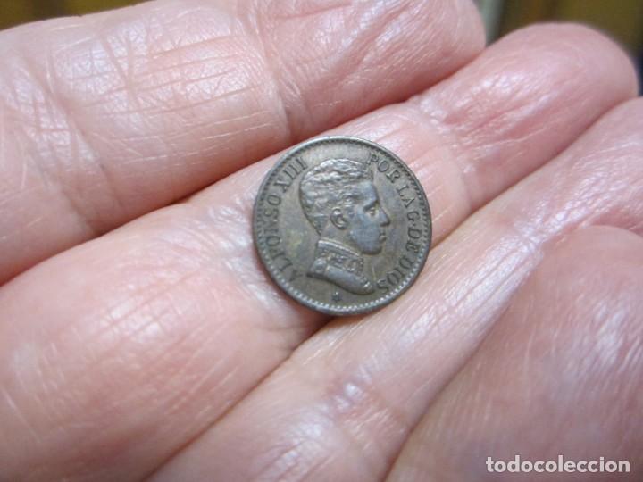 Monedas de Espa&ntilde;a: MONEDA DE 1 C&Eacute;NTIMO DE 1906 *6 de ALFONSO XIII - Foto 1