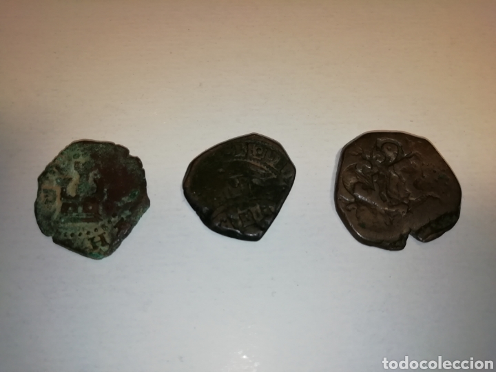 Monedas de Espa&ntilde;a: Lote 3 monedas antiguas Espa&ntilde;a - Foto 1