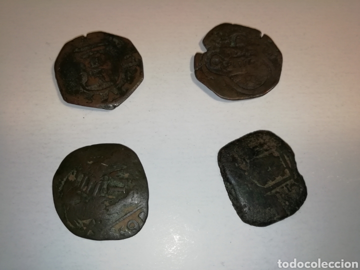 Monedas de Espa&ntilde;a: Lote de 4 monedas antiguas Espa&ntilde;a - Foto 2