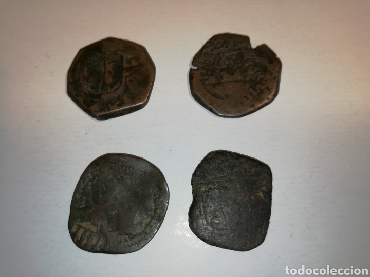 Monedas de Espa&ntilde;a: Lote de 4 monedas antiguas Espa&ntilde;a - Foto 1