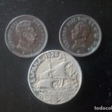 Monedas de España: LOTE DE 3 MONEDAS ALFONSO XIII. Lote 228895665