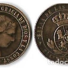 Monedas de España: ESPAÑA ISABEL II 1868 2 1/2 CENTIMOS DE ESCUDO CECA SEVILLA EBC. Lote 228909265