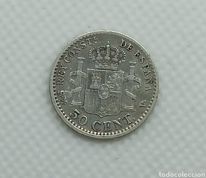 Monedas de Espa&ntilde;a: 50 c&eacute;ntimos 1904 *4 EBC +++ - Foto 2