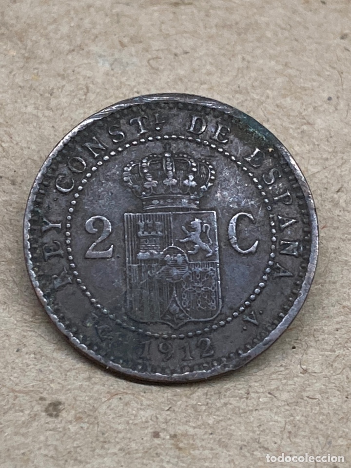 Monedas de Espa&ntilde;a: Moneda 2cent 1912 - Foto 2