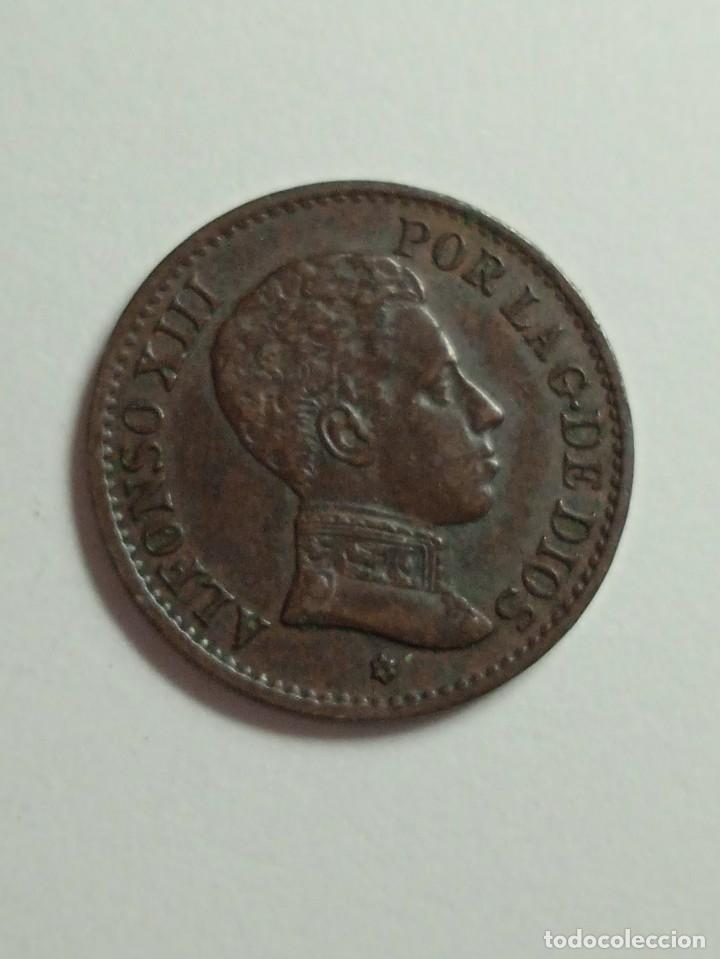 Monedas de Espa&ntilde;a: MONEDA DE COBRE ALFONSO XIII, 1 CENT, 1906. - Foto 1