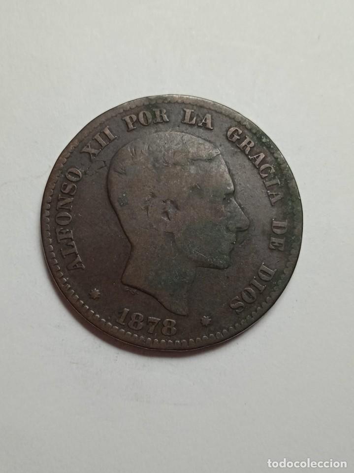 Monedas de Espa&ntilde;a: MONEDA DE COBRE ALFONSO XII. 5 CENTIMOS OM. 1879. - Foto 1