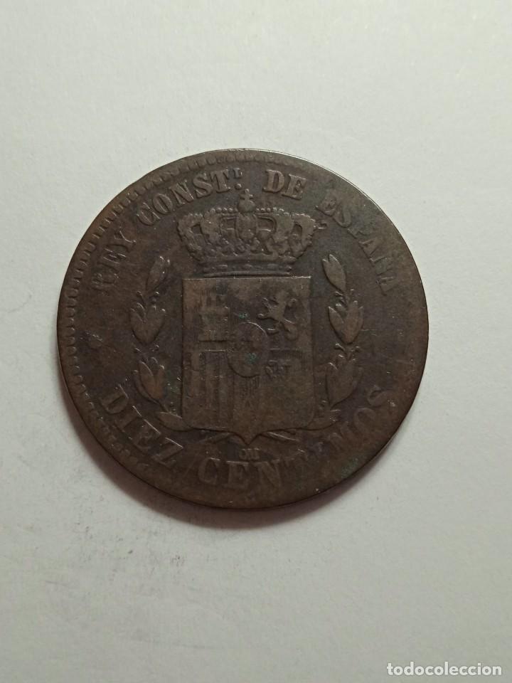 Monedas de Espa&ntilde;a: MONEDA DE COBRE ALFONSO XII. 5 CENTIMOS OM. 1879. - Foto 2