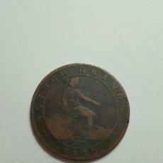 Monedas de España: MONEDA DE COBRE DAMA Y LEON 5 CENTIMOS OM. 1870.. Lote 230762250