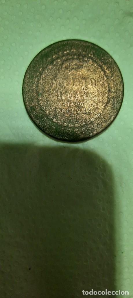 Monedas de Espa&ntilde;a: Moneda de medio real Isabel II ESPA&Ntilde;A - Foto 3