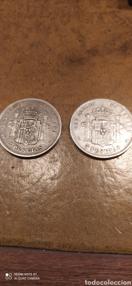 Monedas de Espa&ntilde;a: 5 pesetas 1885 plata - Foto 2
