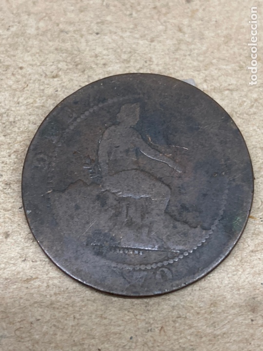 Monedas de Espa&ntilde;a: Moneda de diez c&eacute;ntimos 1870 - Foto 1