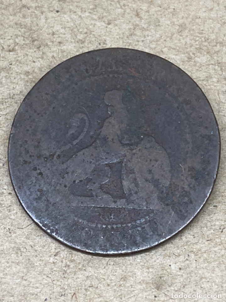 Monedas de Espa&ntilde;a: Moneda de diez c&eacute;ntimos 1870 - Foto 2