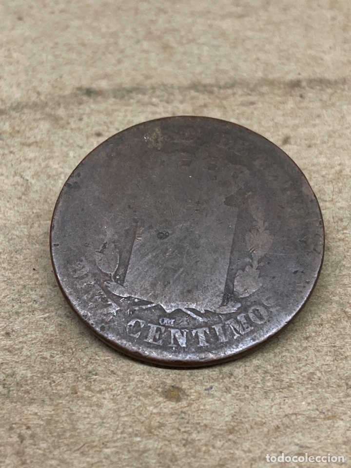 Monedas de Espa&ntilde;a: Moneda de diez c&eacute;ntimos 1870 - Foto 2