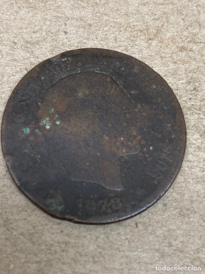 Monedas de Espa&ntilde;a: Moneda cinco c&eacute;ntimos 1878 - Foto 1