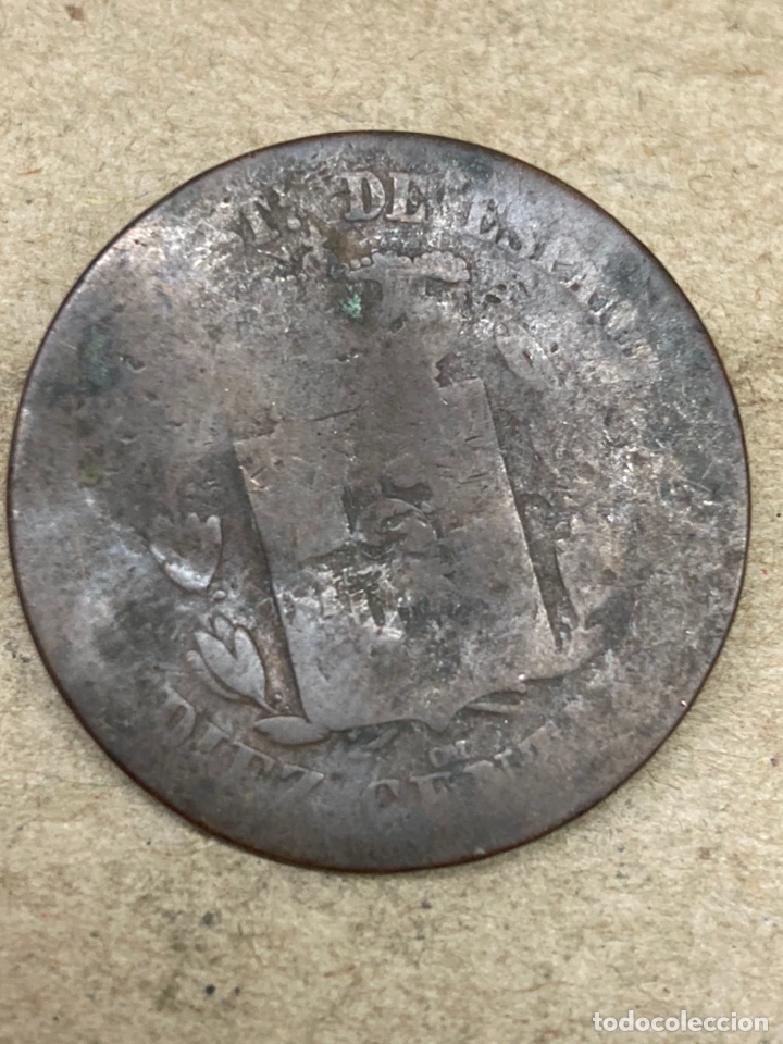 Monedas de Espa&ntilde;a: Moneda diez c&eacute;ntimos 1870 - Foto 2