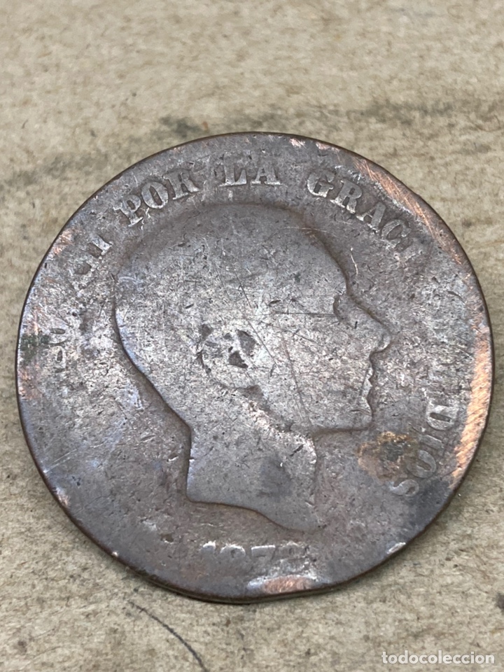 Monedas de Espa&ntilde;a: Moneda de diez c&eacute;ntimos 1878 - Foto 1