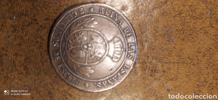 Monedas de Espa&ntilde;a: 5 c&eacute;ntimos de escudo 1867 - Foto 2