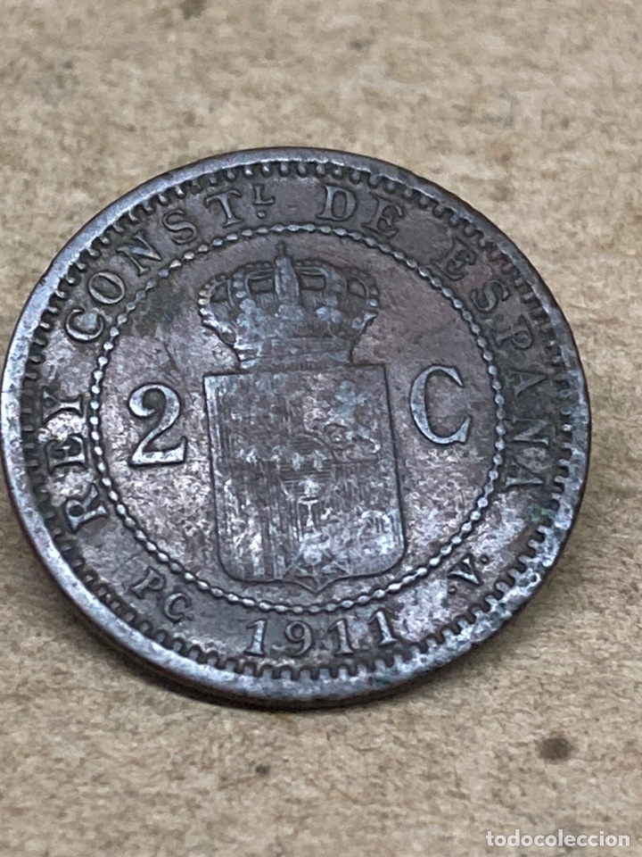 Monedas de Espa&ntilde;a: Moneda 2Centimos 1911 - Foto 1