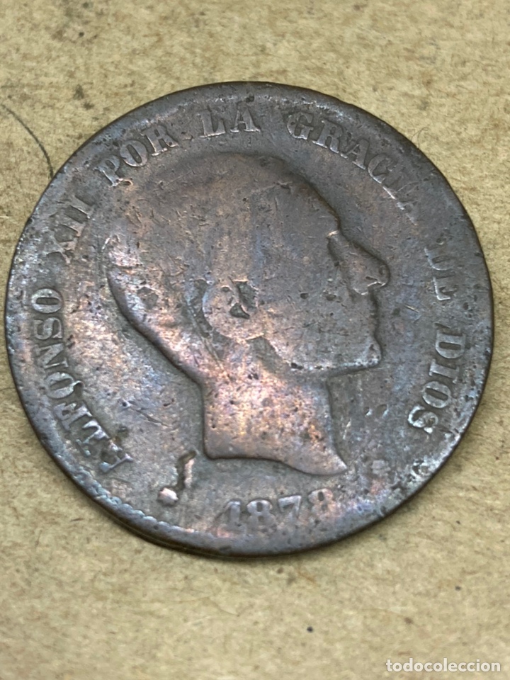 Monedas de Espa&ntilde;a: Moneda diez c&eacute;ntimos 1878 - Foto 1