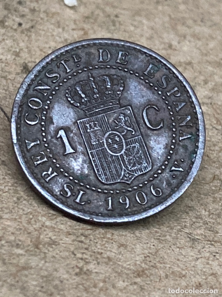 Monedas de Espa&ntilde;a: Moneda de cinco c&eacute;ntimos 1906 - Foto 1